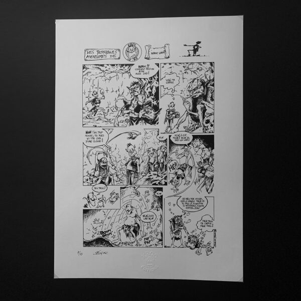 Kroc le bô, planche numérotée signée – Image 2