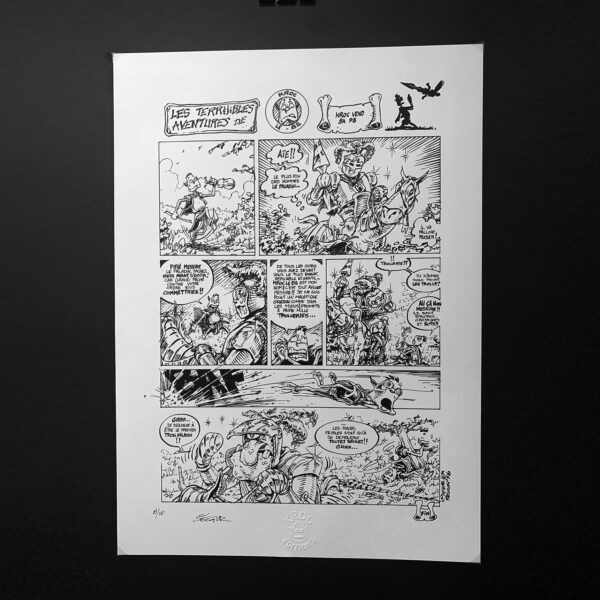 Kroc le bô, planche numérotée signée – Image 3
