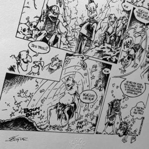 Kroc le bô, planche numérotée signée