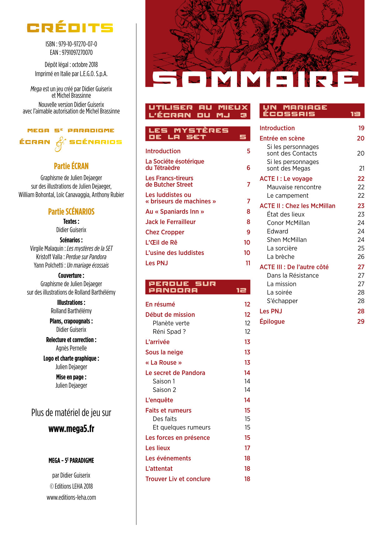 MEGA – 5e Paradigme : Écran & Scénarios – Image 5