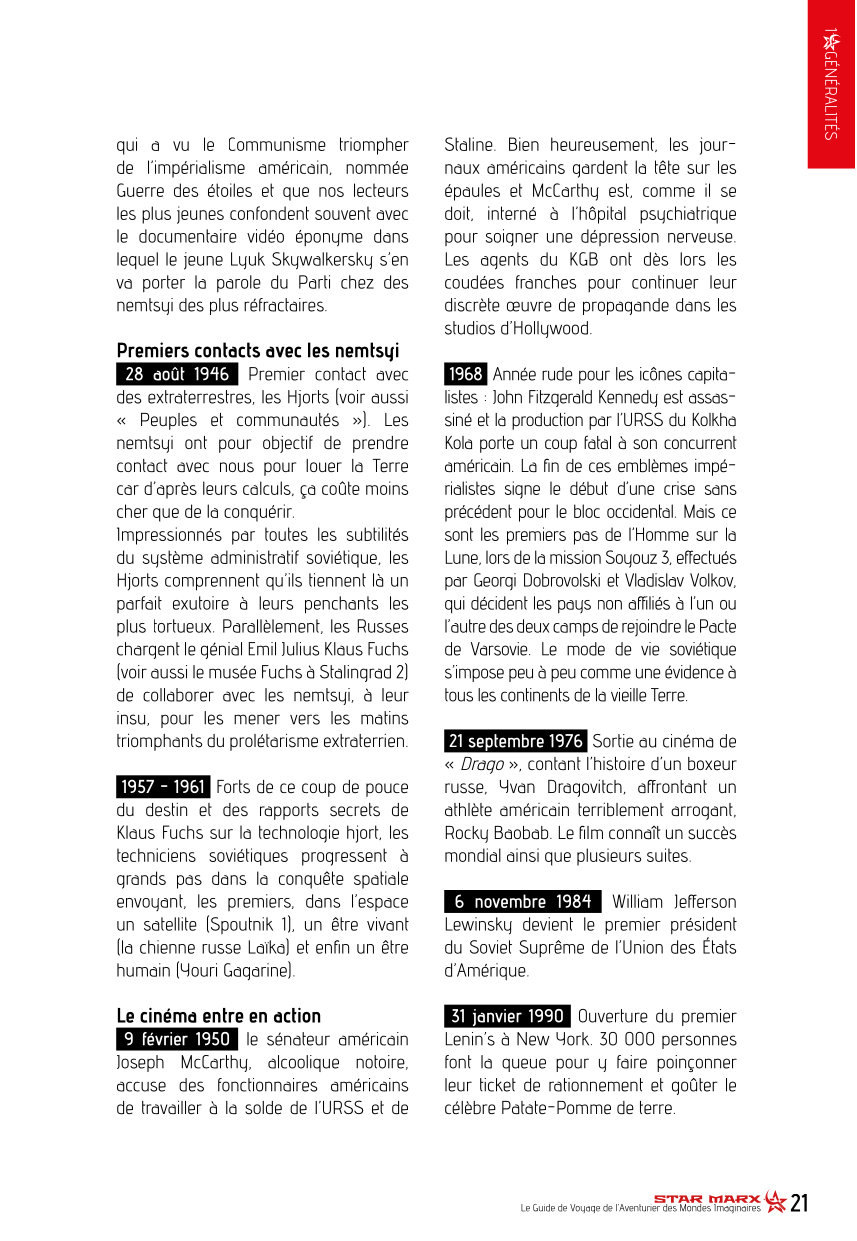 Star Marx, Guide de Voyage de l’Aventurier des Mondes Imaginaires – Image 7