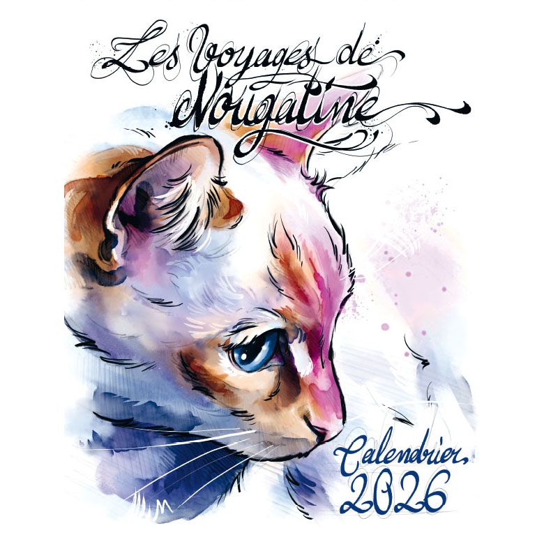 Les Voyages de Nougatine, Calendrier 2026 (PRÉCOMMANDE)