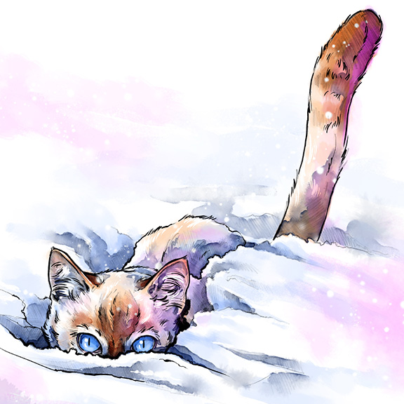 Les Voyages de Nougatine, la neige